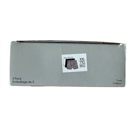 Calvin Klein Black, Gray and White Boxer Trunk with Signature Waistband - XXL - Picture 3 of 4